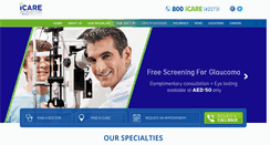 Desktop Screenshot of icare-clinics.com
