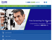 Tablet Screenshot of icare-clinics.com